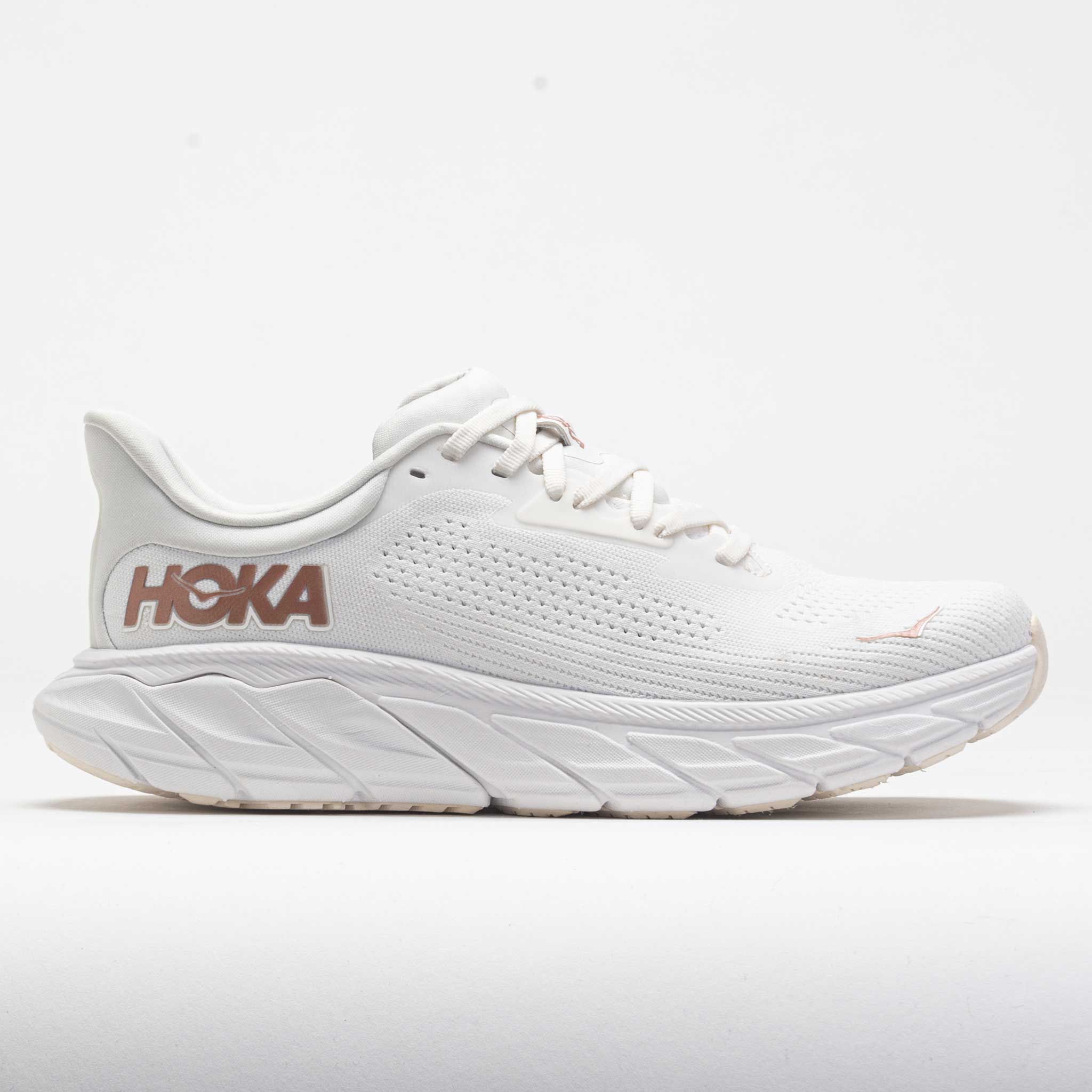 040934_3 HOKA Arahi 7 Womens Blanc de Blanc/Rose Gold - Image 1