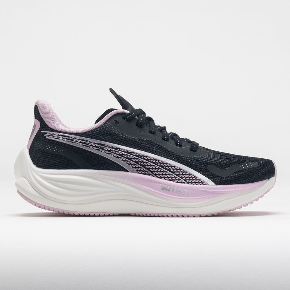 041357_3 Puma Velocity NITRO 3 Womens Black/Silver/Grape Mist - Image 1