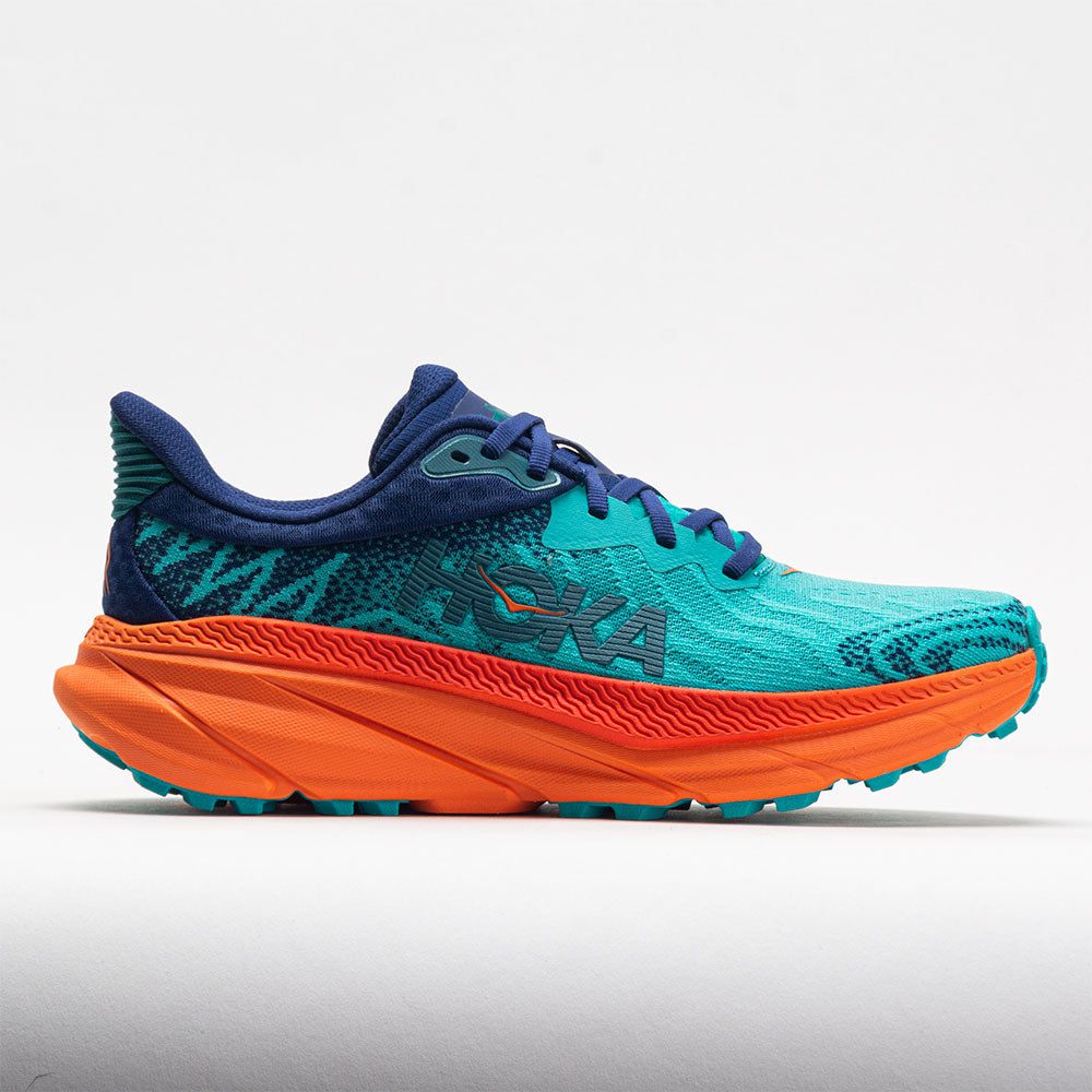 049264_3 HOKA Challenger ATR 7 Womens Ceramic/Vibrant Orange - Image 1