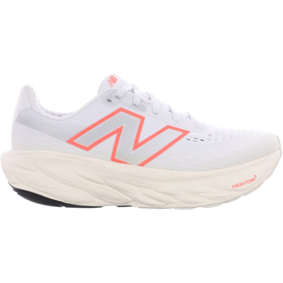215520_1 Women's Fresh Foam X 1080 v14 (H - NB 103 White/Angora/Urgent Red) - Image 1