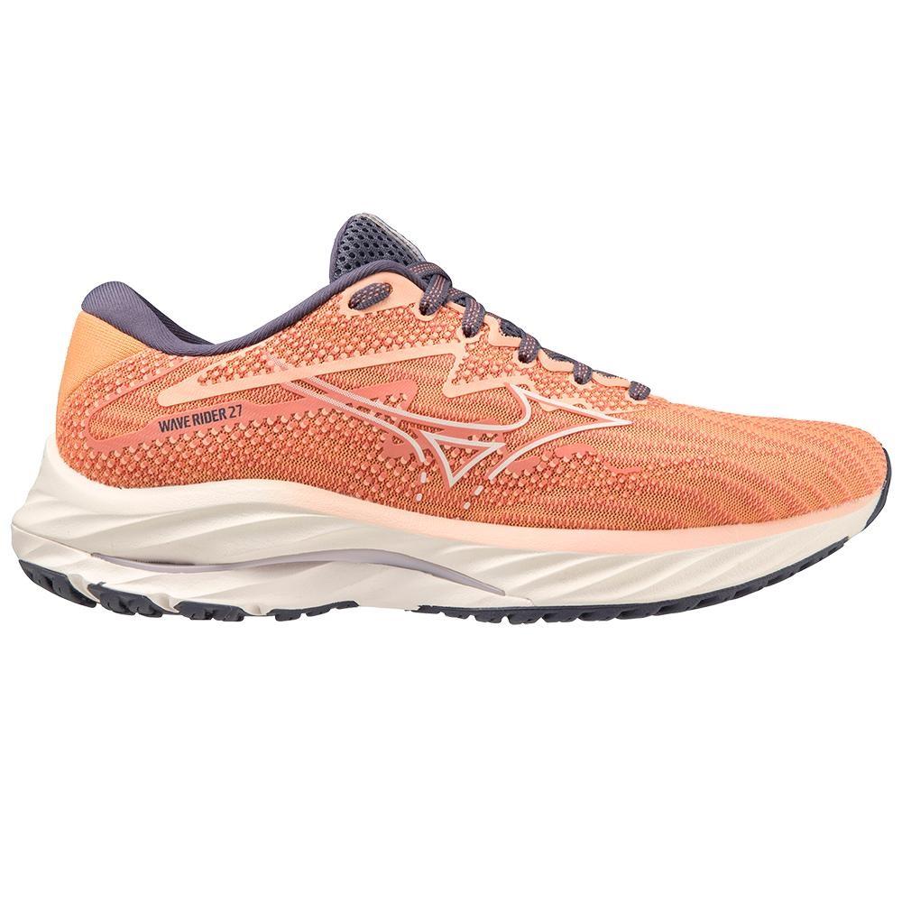 37525-CORAL_REEFSNOW_WHT-l Women's Mizuno Wave Rider 27 - Image 1