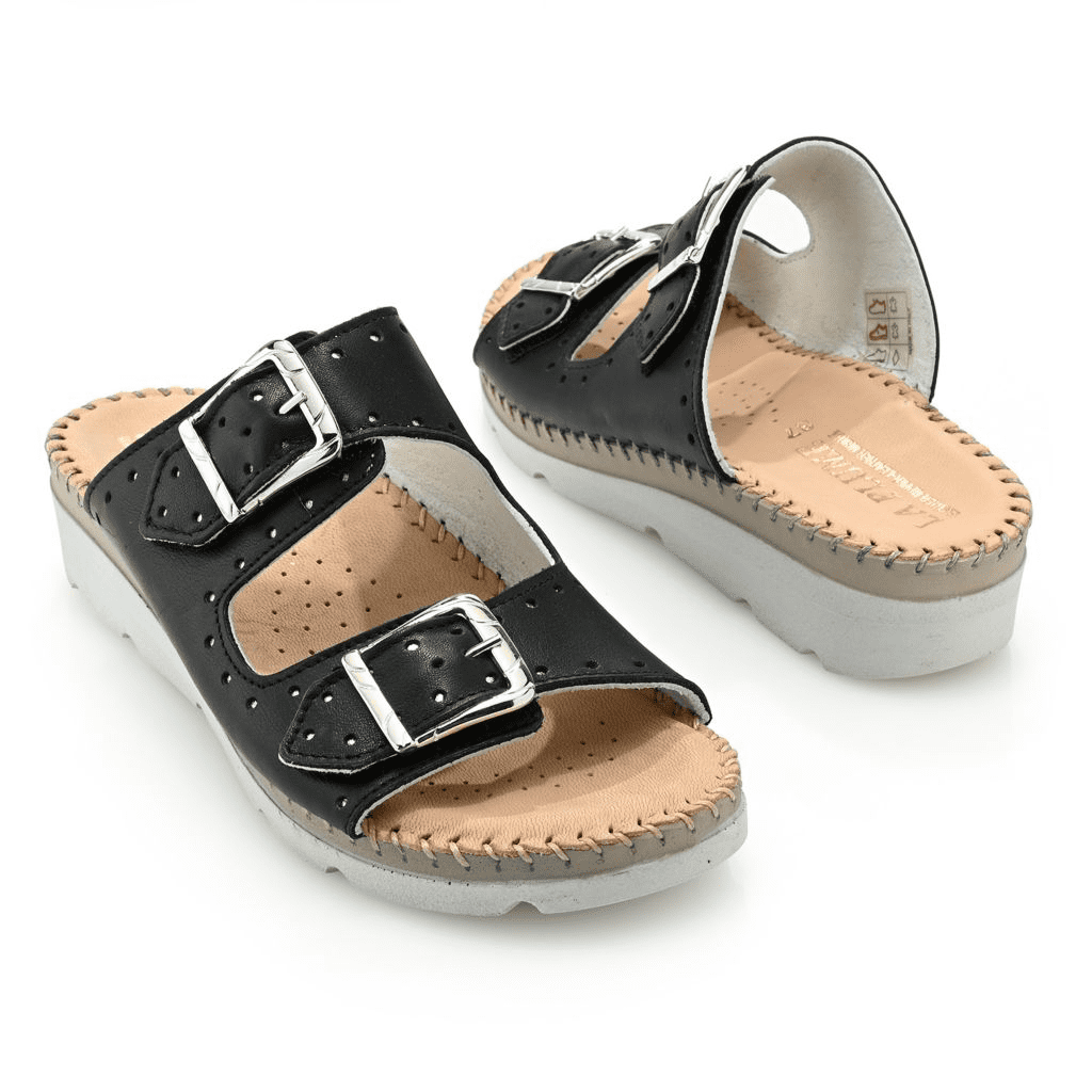 S475332-26355-09490 La Plume Clara Italian Made Leather Sandals - Image 1