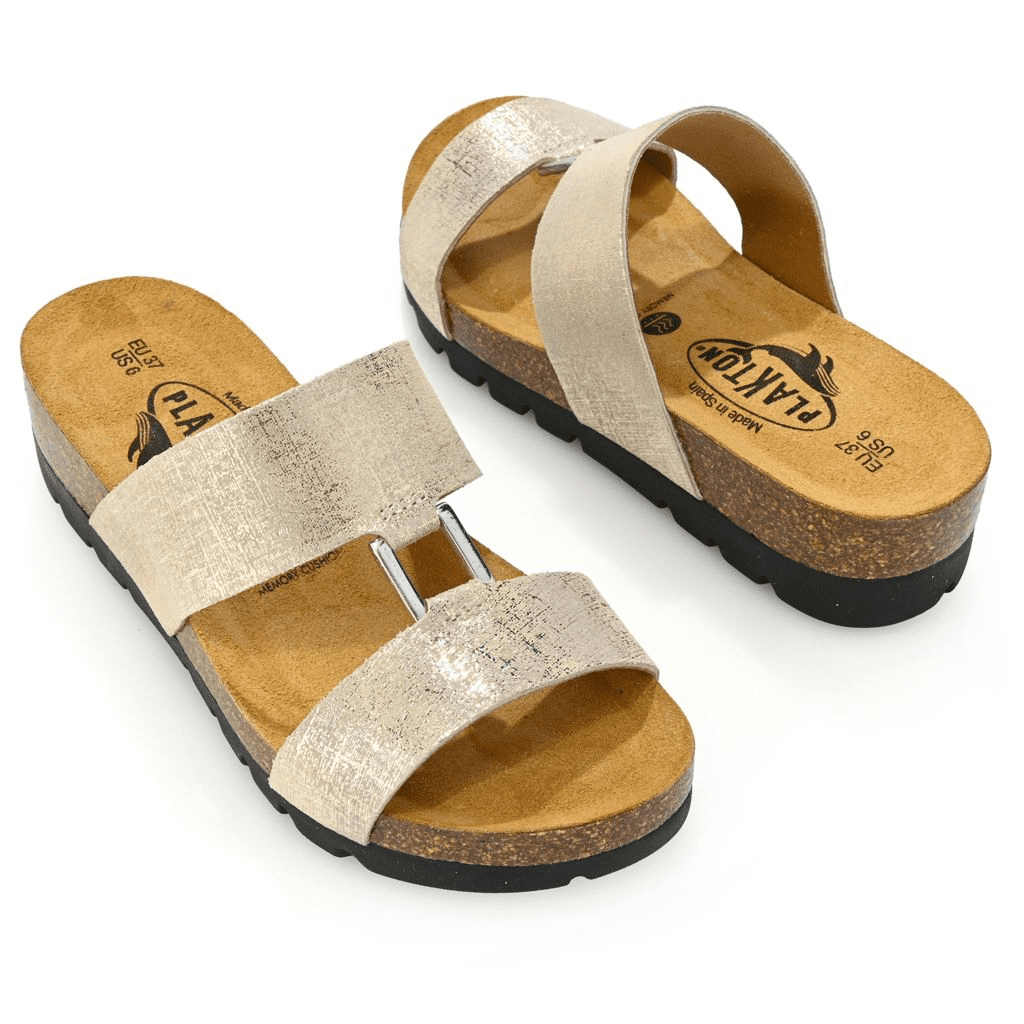S475529-11720-13403 Plakton Clarissa Dual Strap Slip-on Sandals - Image 1