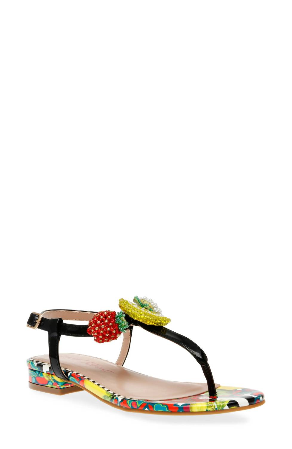 e180b774-6ab7-4223-824c-9c3facbda778-upscale_15k-1500x1500-70 Betsey Johnson - Women's Aniston Beaded Fruit Themed Sandals - Image 1