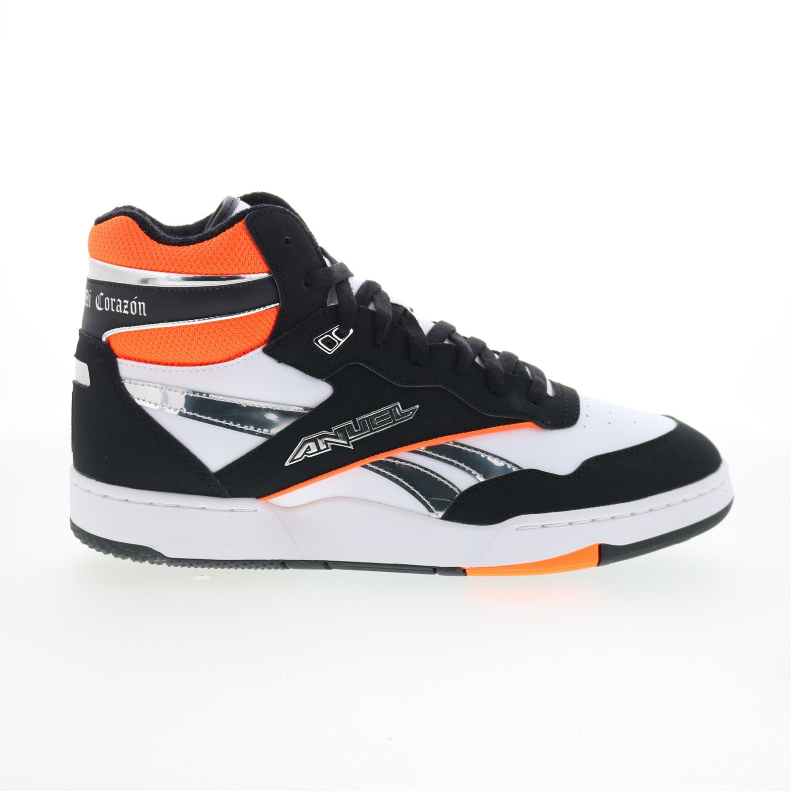 100239410_bb_4000_ii_mid_black_white_chrome_01_d1bf3e2c-b966-4b69-9b5b-74fcbccc6d28 Reebok BB 4000 II Mid Anuel Mens White Synthetic Lifestyle Sneakers Shoes - Image 1