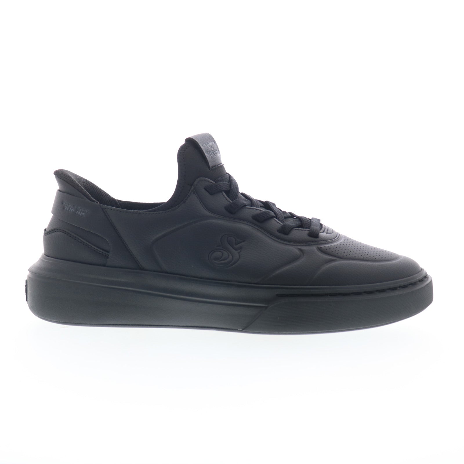251100w-bbk_snoop_one_next_episode_black_01_fc166b3b-2504-41d0-895b-91045de755b3 Skechers Snoop Dogg Snoop One - Next Episode Mens Black Wide Sneakers Shoes - Image 1