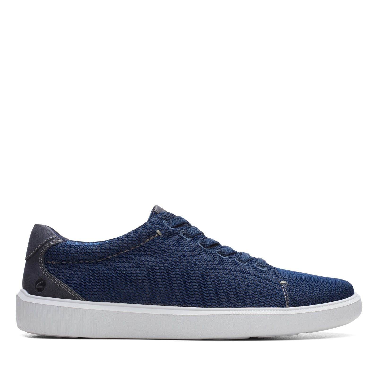 26165074_W-IMG7_01 Clarks Cambro Low 26165074 Mens Blue Mesh Lifestyle Sneakers Shoes - Image 1