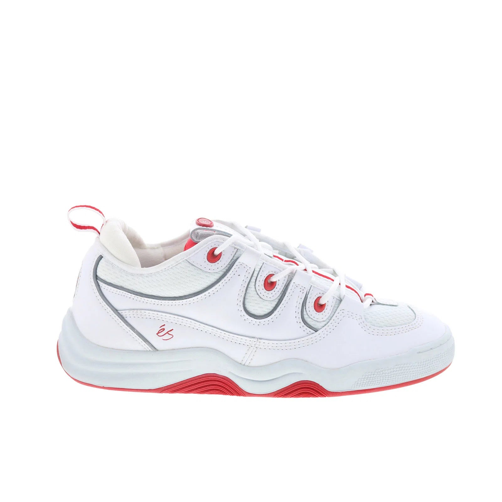 5101000212170_two_nine_8_white_red_reshoot_01 ES Two Nine 8 5101000212170 Mens White Skate Inspired Sneakers Shoes - Image 1