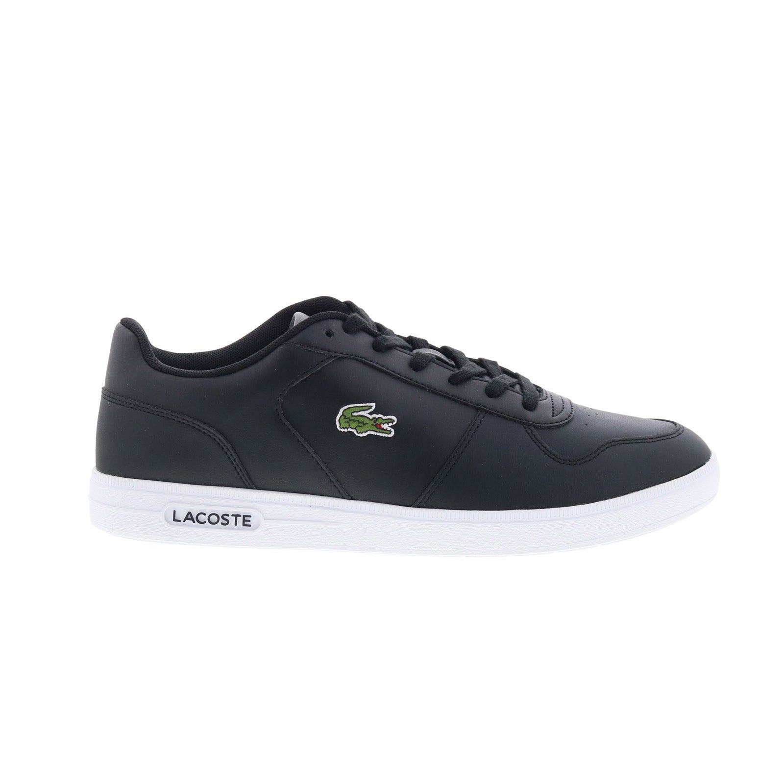 7-48sma0114312_t-base_224_1_sma_black_white_reshoot_01 Lacoste T-Base 224 1 SMA 7-48SMA0114312 Mens Black Lifestyle Sneakers Shoes - Image 1