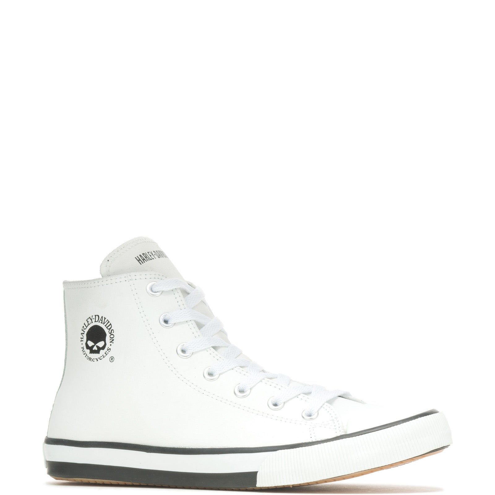 HDM-D93679-090721-S20-IMG8_01 Harley-Davidson Baxter D93679 Mens White Lifestyle Sneakers Shoes - Image 1
