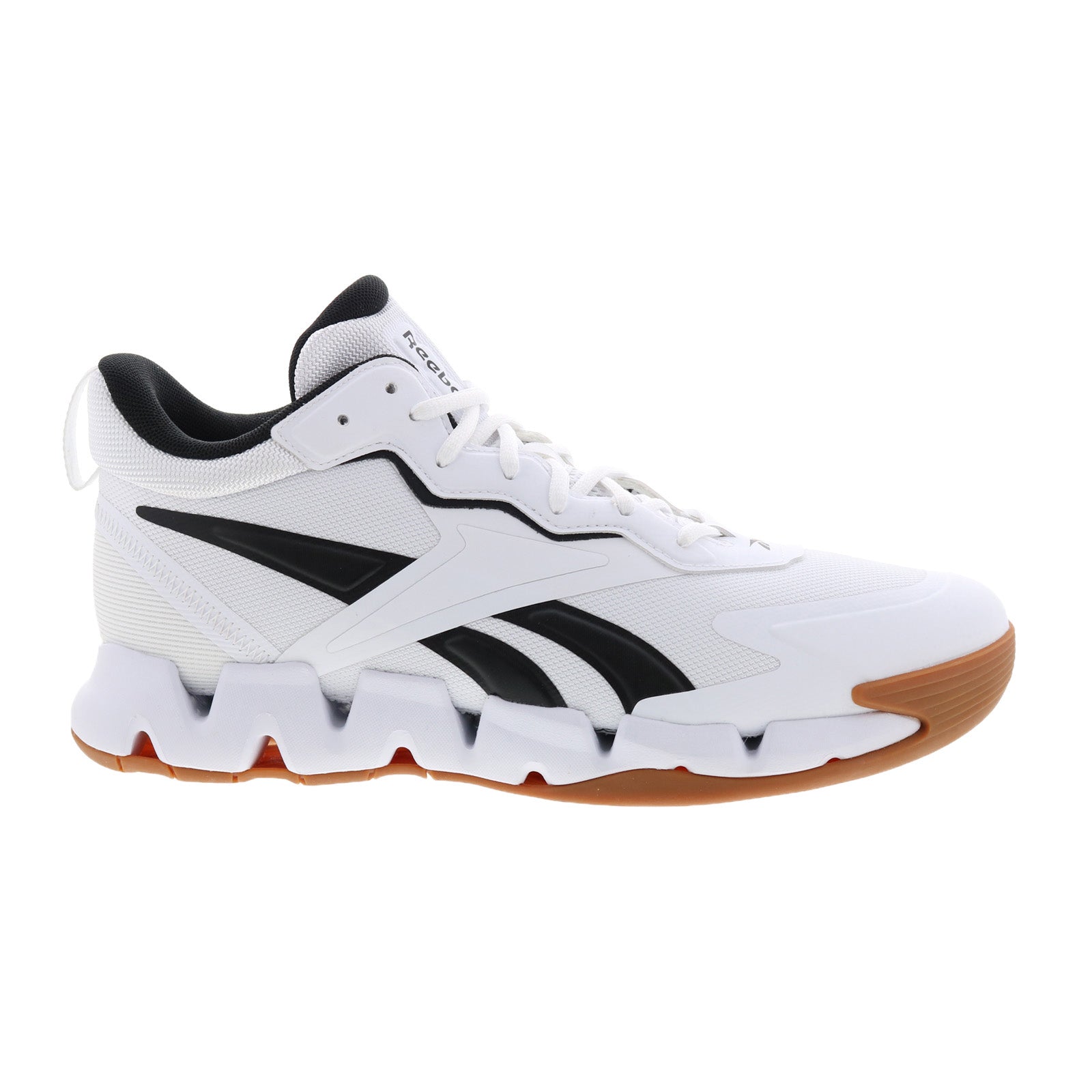 gw2231_zig_encore_footwear_white_core_black_footwear_white_reshoot_01_2359941a-8c0f-4f7a-a43c-01aa5a116e47 Reebok Zig Encore Mens White Synthetic Lace Up Lifestyle Sneakers Shoes - Image 1