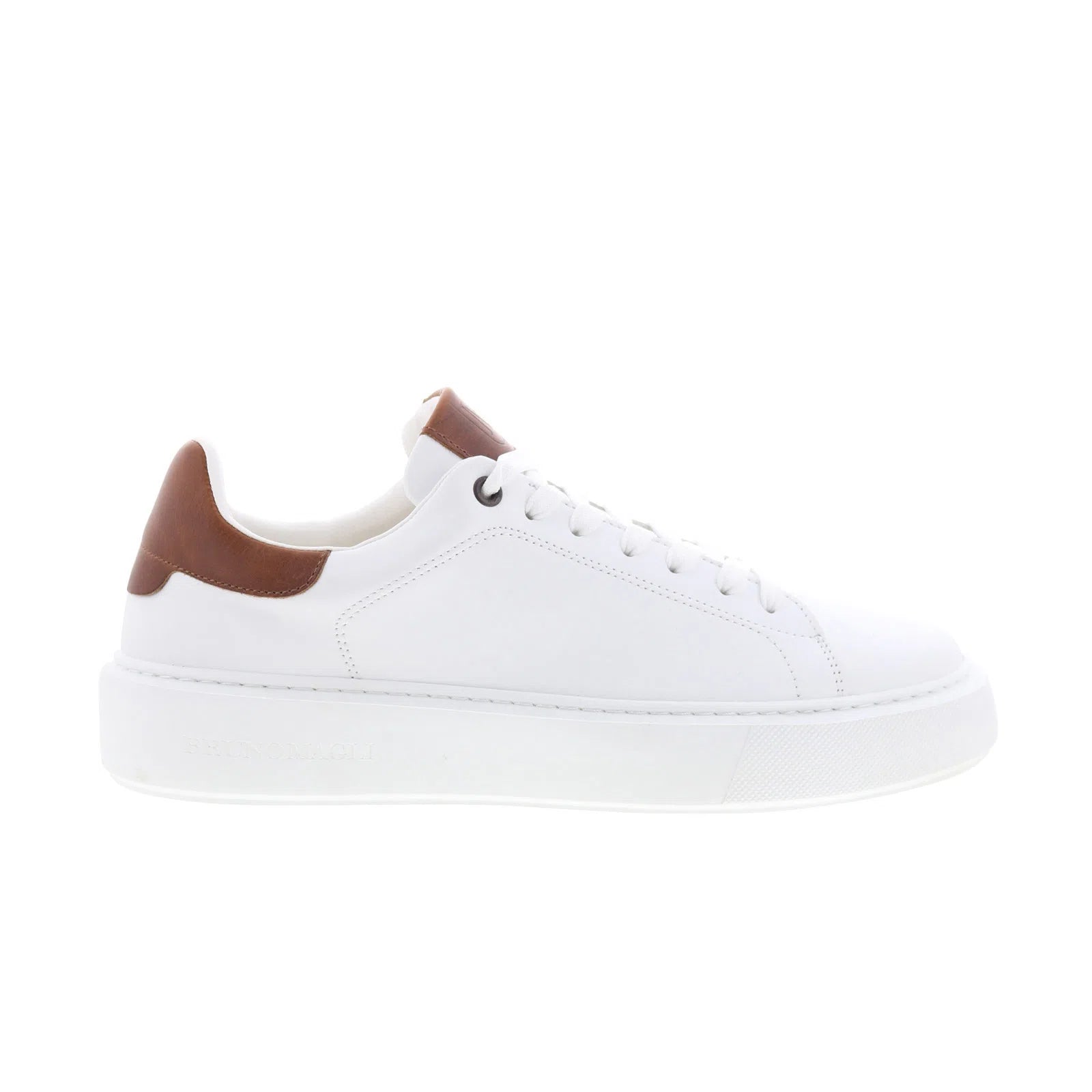mb3lccg0_lucca_white-img4_reshoot_01 Bruno Magli Lucca MB3LCCG0 Mens White Leather Lifestyle Sneakers Shoes - Image 1