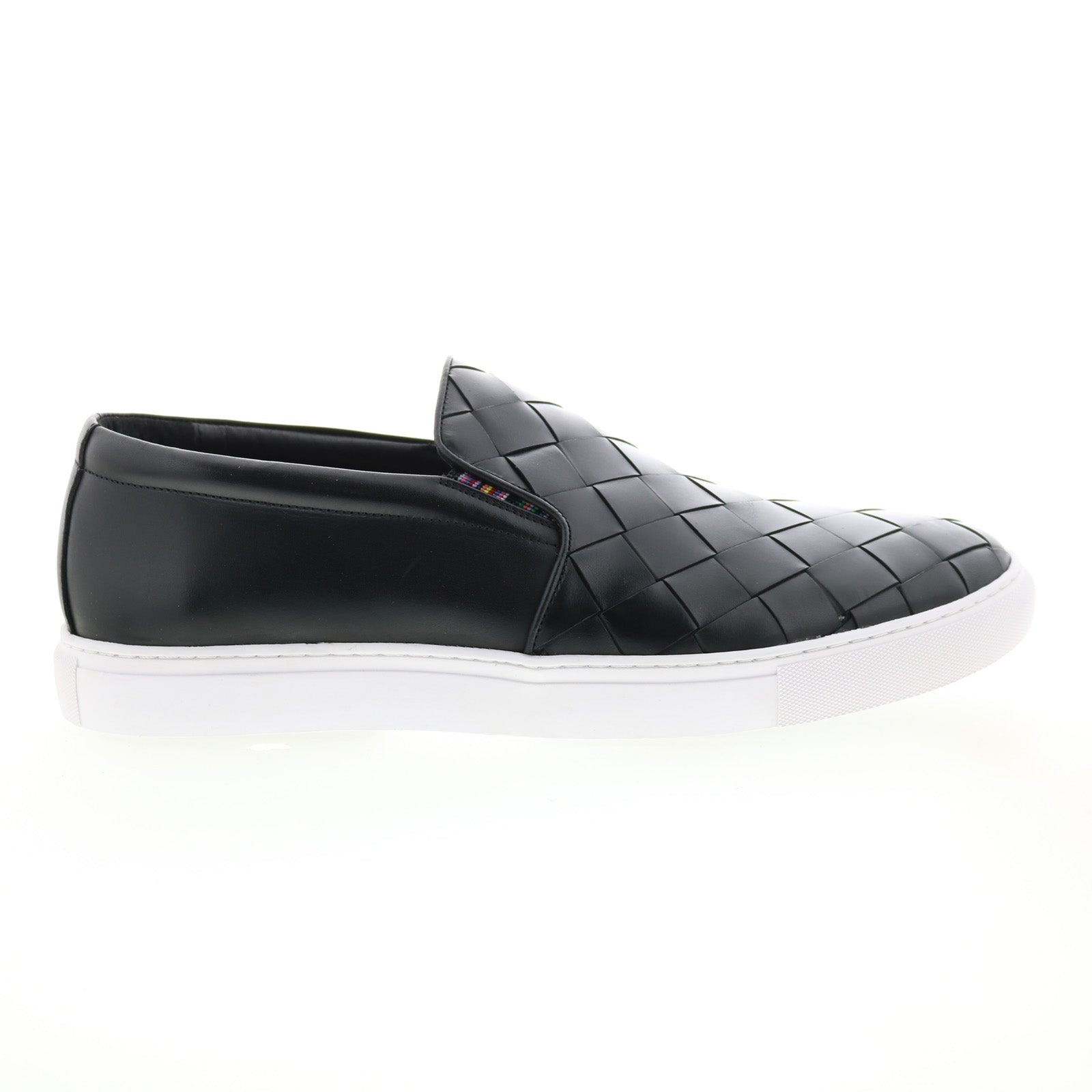 rg5611s_erosion_black_01_f8c60790-a9fc-47dd-a41c-e0c384e04b2e Robert Graham Erosion RG5611S Mens Black Leather Lifestyle Sneakers Shoes - Image 1