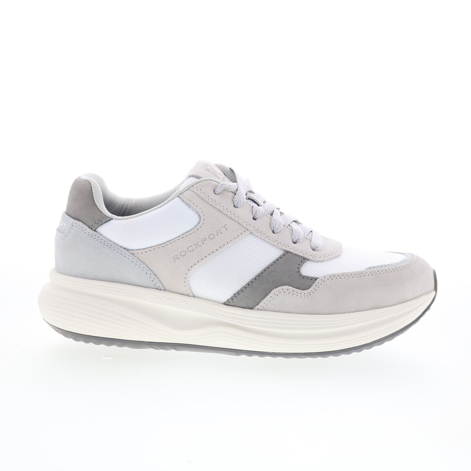 rmdmxcorvin_light_gray_01_d93a4d7a-a173-40f0-b2b1-128100802591 Rockport DMX Corvin RMDMXCORVIN Mens Gray Leather Lifestyle Sneakers Shoes - Image 1