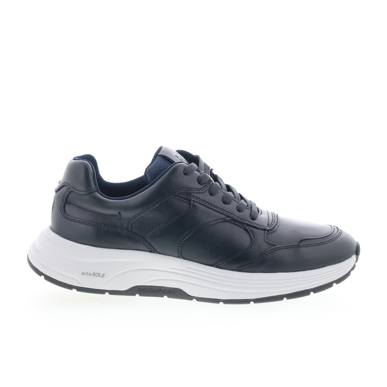 rmharrison2_dark_blue_01_2a5b8cbe-a2ac-4613-b170-edd9f8a4b02b Rockport Harrison 2 RMHARRISON2 Mens Blue Wide Lifestyle Sneakers Shoes - Image 1