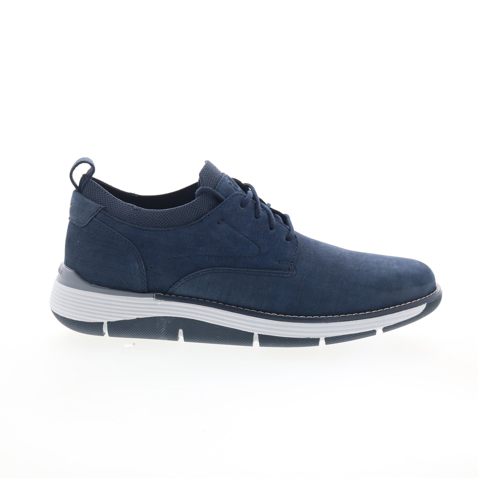 rmlukah2_dark_blue_01_ed9f961a-50a6-4ddf-8d7b-322bc9386412 Rockport Lukah 2 Mens Blue Suede Lace Up Lifestyle Sneakers Shoes - Image 1