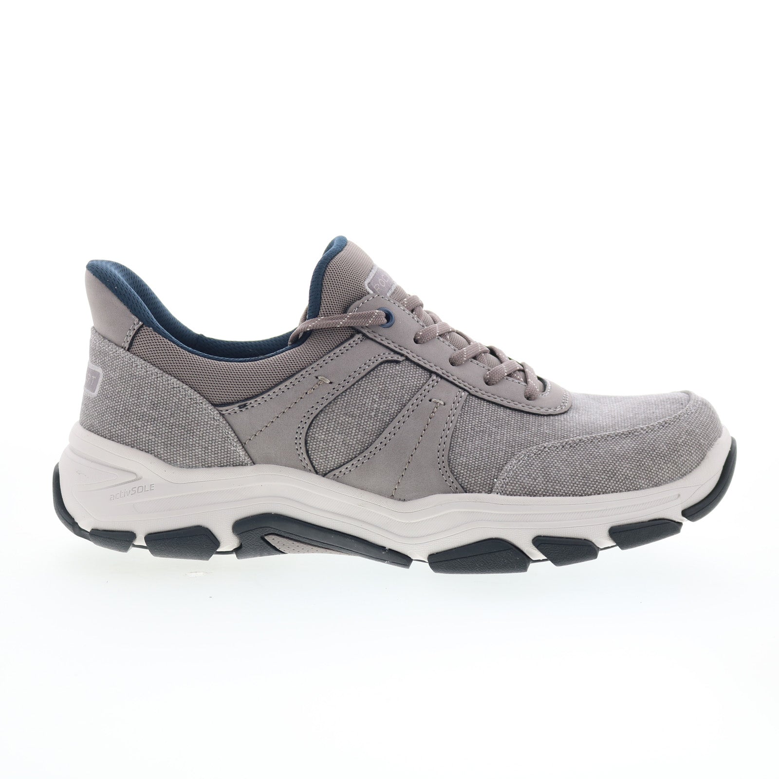 rmrhett2_dark_gray_01_d6fc7fb3-3585-4a85-85a9-1b68f83bd920 Rockport Rhett 2 RMRHETT2 Mens Gray Wide Canvas Lifestyle Sneakers Shoes - Image 1